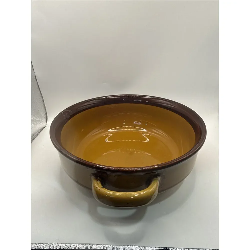 Vintage K.K. Noritake Stoneware Two Handled Serving Bowl *